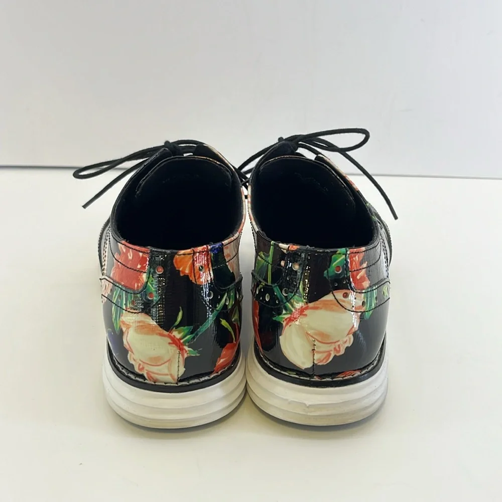 Cole Haan Original Grand w/ Tip Floral Print Lace-Up Oxford Shoes Women’s size 7 - Picture 4 of 16